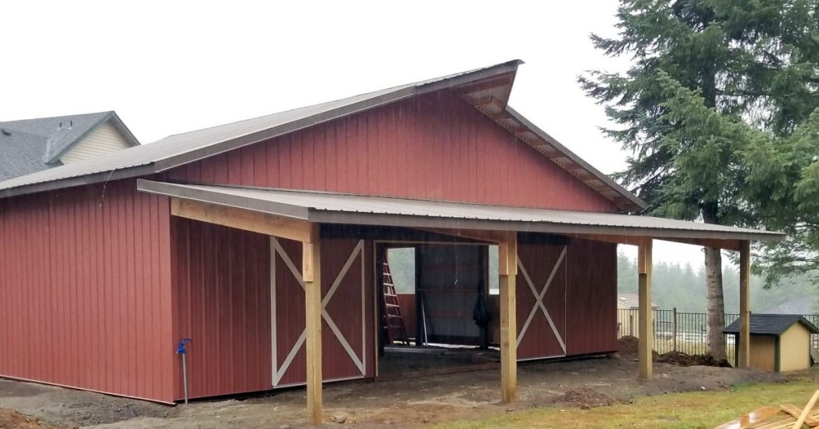 Building hangar, building shed